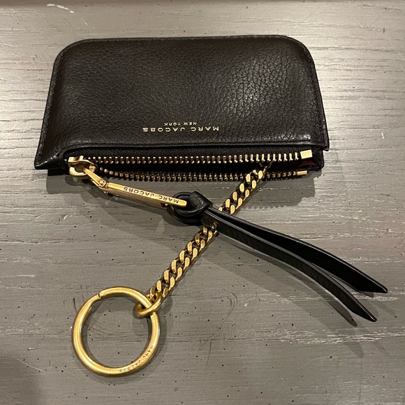 Marc Jacobs Black Coin Card Key Pouch Wallet - Picture 11 of 13